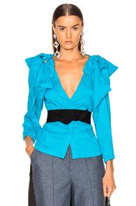 Hellessy Ocean Drive Blouse In Blue