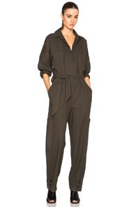 Helmut Lang Patch Pocket Jumpsuit In Green