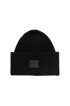 Acne Studios Pansy Face Beanie In Black