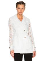 Mcq Alexander Mcqueen Drawstring Trench Coat In White