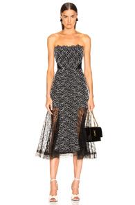 Alexis Ornella Dress In Abstract,black,white