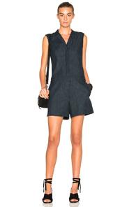 Rag & Bone Gigi Romper In Blue