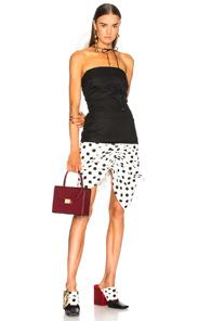Jacquemus Gitan Dress In Black,geometric Print,white
