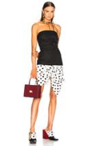 Jacquemus Gitan Dress In Black,geometric Print,white