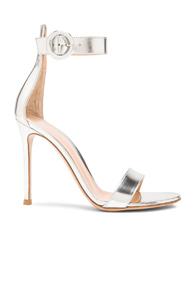 Gianvito Rossi Metallic Leather Sandals In Metallics