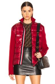 Moncler Bubble Track Jacket In Red