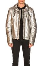 Helmut Lang Re-edition Moto Jacket In Metallics