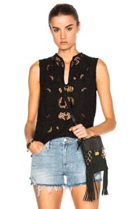 Sea Sleeveless Top In Black