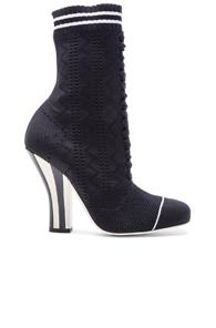 Fendi Knit Booties In Black