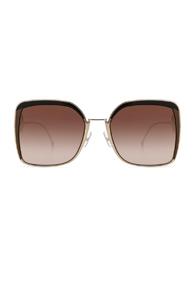 Fendi F Sunglasses In Metallics