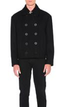 Maison Margiela Melton Coat In Black