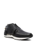 Buscemi Gladiator Leather Sneakers In Black