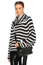 Rta Alexis Sweater In Black,stripes,white