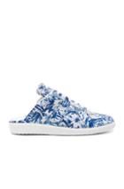 Maison Margiela Printed Leather Sneakers In Blue,white
