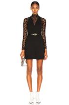 Givenchy Leopard Print Wool Crepe Overall Dress In Black
