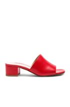 Maryam Nassir Zadeh Leather Sophie Slides In Red