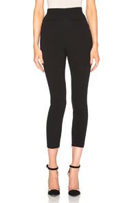 Alexander Mcqueen High Waisted Trousers In Black