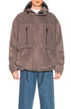 Martine Rose Fleece Jacket In Gray