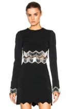 David Koma Embroidered Top In Black