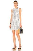 Dolce & Gabbana Sleeveless Dress In Geometric Print,white
