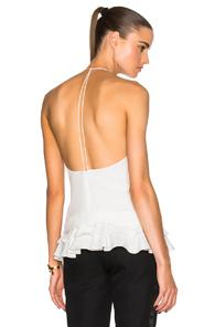 Cushnie Et Ochs Silk Crepe Top In White