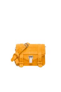 Proenza Schouler Ps1 Suede Mini Crossbody In Orange,yellow