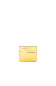 Maison Margiela Calf Leather Card Holder In Metallics