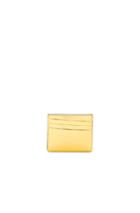 Maison Margiela Calf Leather Card Holder In Metallics
