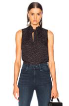 Veronica Beard Bertrand Blouse In Black,floral