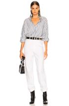 Isabel Marant Maca Shirt In Blue,stripes,white