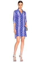 Equipment Kerry Dress In Animal Print,blue,purple