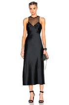 Alexander Wang Ball Studs Slip Dress In Black