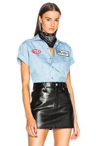 R13 Mechanic Shirt In Blue