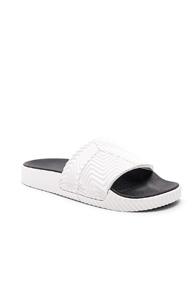 Adidas By Alexander Wang Adilette Slides In White
