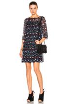 Tanya Taylor Hattie Dress In Black,blue,floral