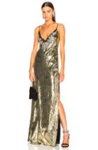 Dundas Sequin Embroidered Gown In Metallics