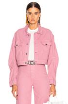 Grlfrnd Lacy Minimal Trucker In Pink