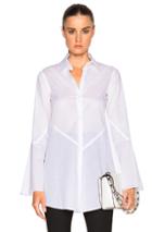 Bianca Spender Cotton Diamond Top In White