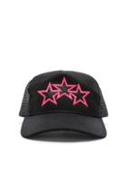 Amiri Three Star Trucker Hat In Black