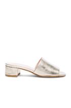 Maryam Nassir Zadeh Leather Sophie Slides In Metallics