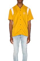 Nudie Jeans Jack Bowling Shirt In Yellow