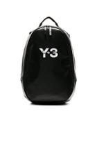 Y-3 Yohji Yamamoto Logo Backpack In Black
