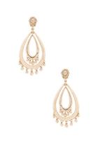 Oscar De La Renta Teardrop Earrings In Metallics