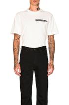 Calvin Klein 205w39nyc Established Embroidery Tee In White