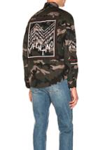 Valentino Shirt Jacket In Camo,green