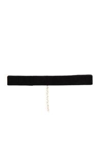 Bartoli Thin Velvet Choker In Black