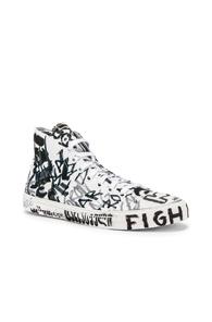 Vetements Graffiti Hi-tops In Abstract,white