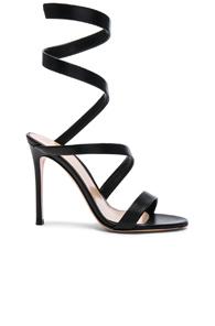 Gianvito Rossi Leather Opera Sandals In Black