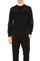 Neil Barrett Irregular Star Sweatshirt In Black