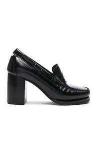 Re/done X G.h. Bass & Co. Winsome Heeled Loafer In Black